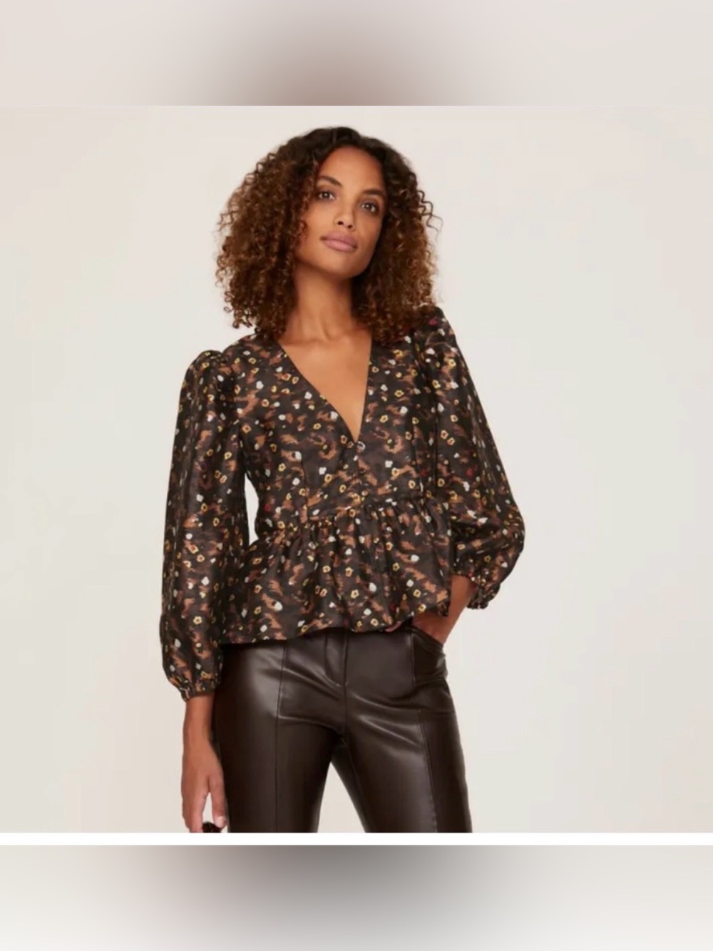 Baum Und Pferdgarten Mallow Blouse Cheetah Garden Print